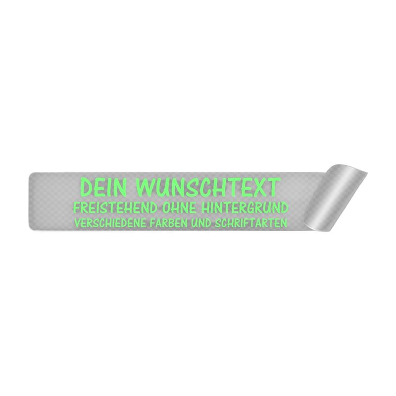 Wunschtext Aufkleber, Individuell Gestaltbar