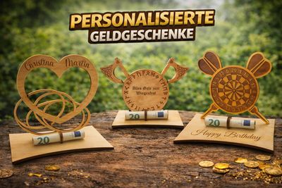 Geldgeschenke aus Holz