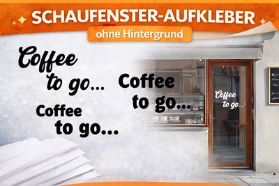 Aufklebe Schaufenster