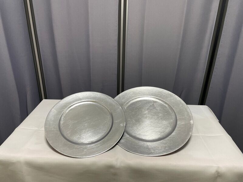 Dekoteller silber groß