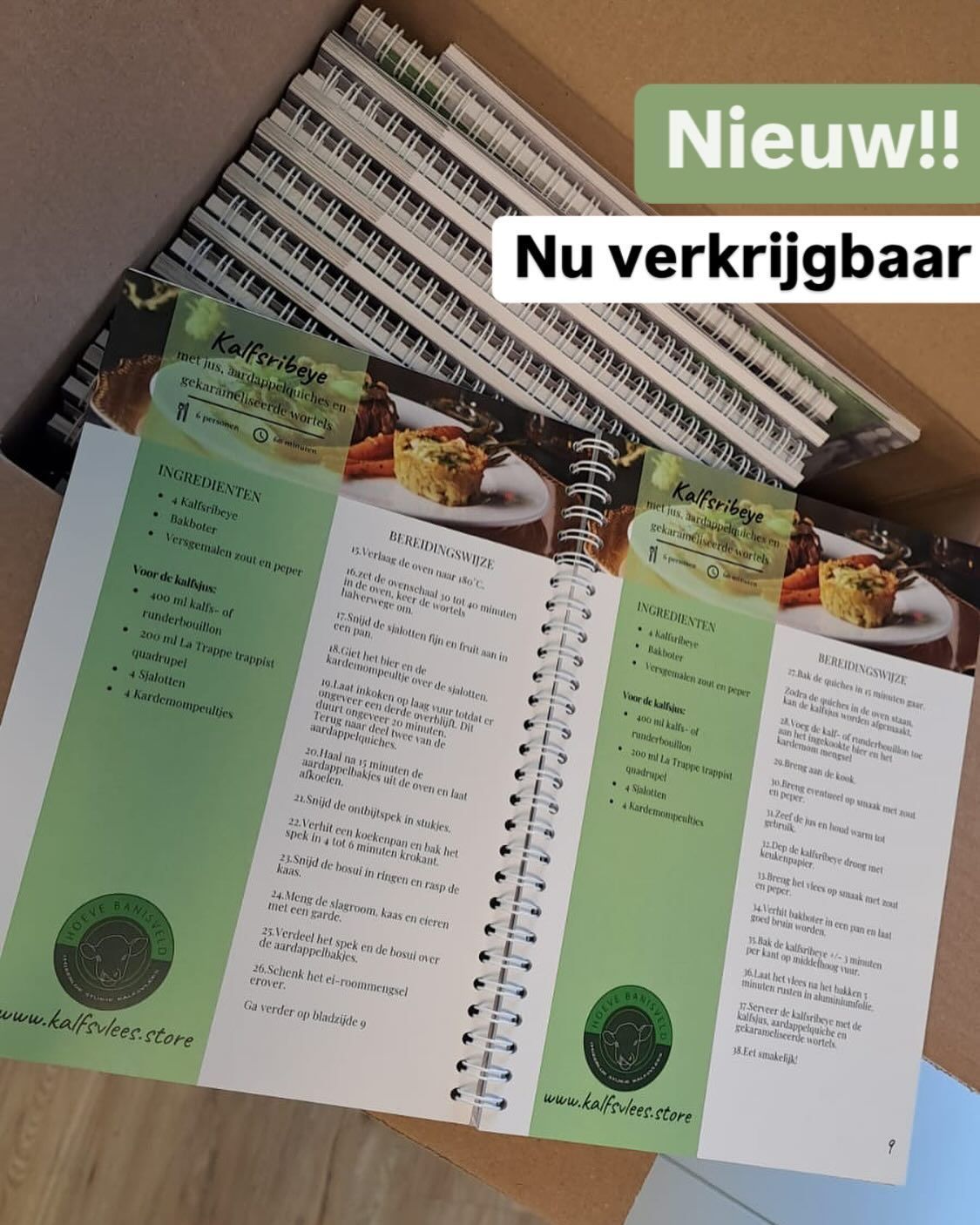 receptenboekje Hoeve Banisveld kalfvlees