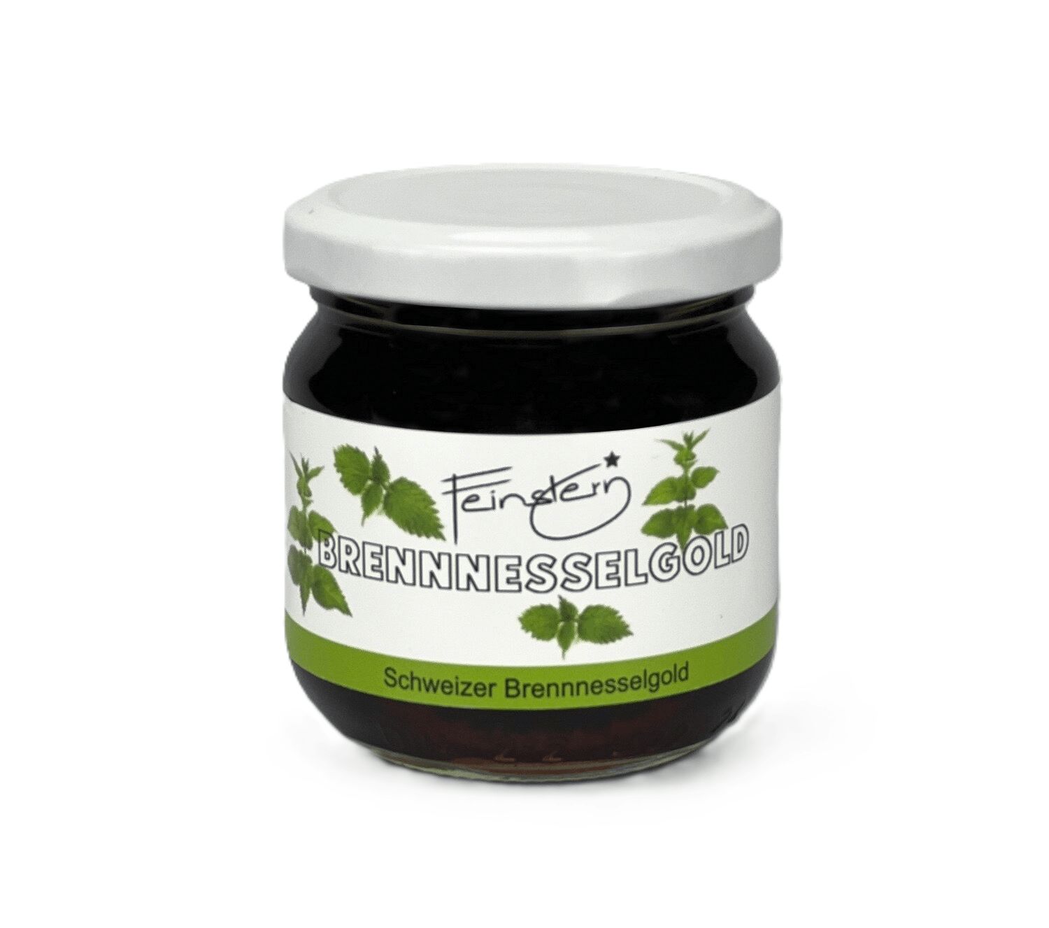 250g Glas Feinstern Brennnessel Gold – Kraftvoller veganer Honig und Blütenaufstrich aus der Schweiz