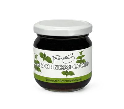 250g Glas Feinstern Brennnessel Gold – Kraftvoller veganer Honig und Blütenaufstrich aus der Schweiz
