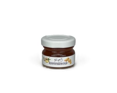 Ingwer Gold 30g Mini – Veganer Blütenaufstrich – Schweizer Gastgeschenk