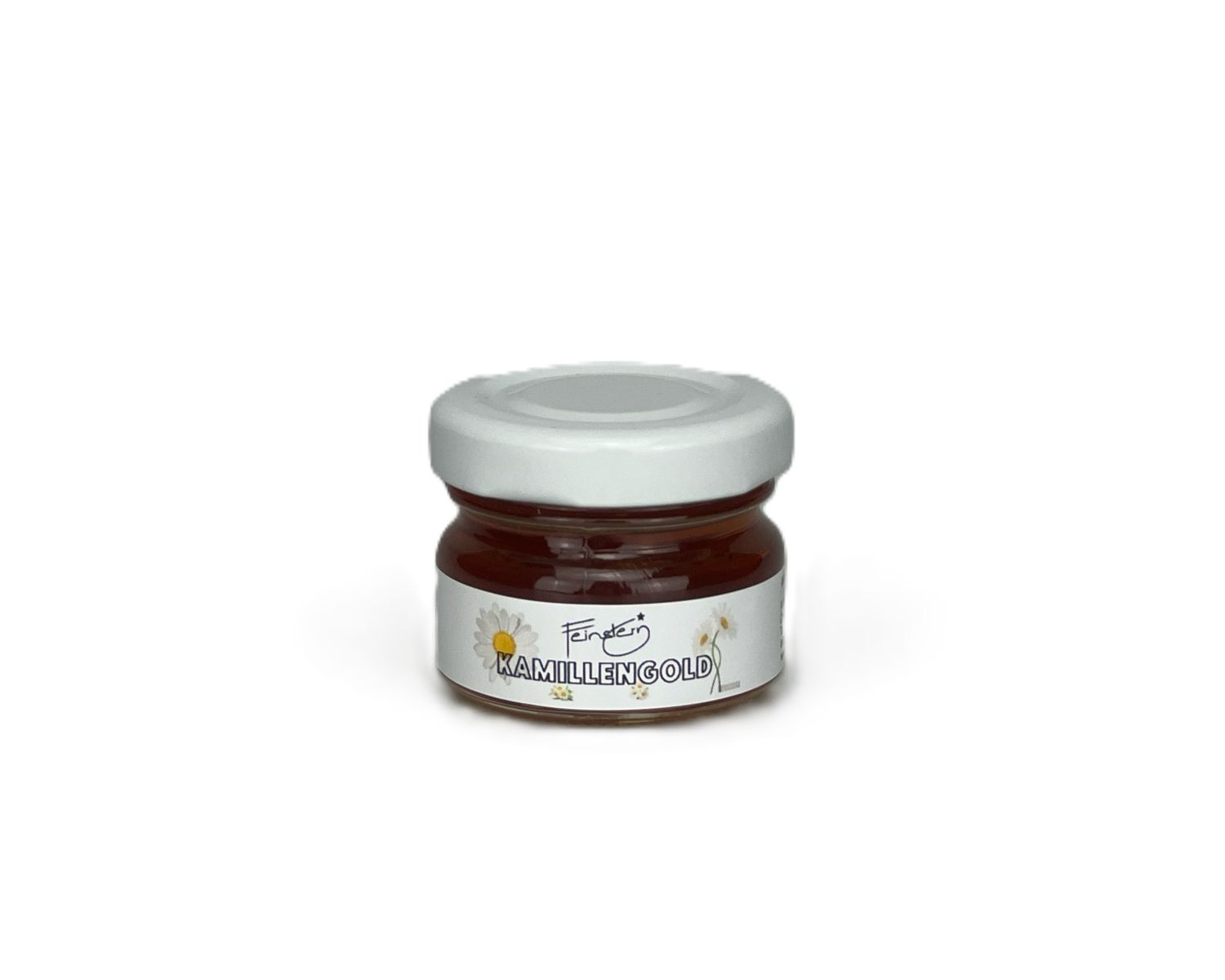 Kamillen Gold 30g Mini – Veganer Blütenaufstrich – Schweizer Gastgeschenk