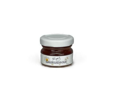 Kamillen Gold 30g Mini – Veganer Blütenaufstrich – Schweizer Gastgeschenk