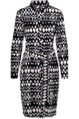 &CO WOMAN travel jurk Phillis zigzag print &CO WOMAN travel jurk Phillis zigzag print