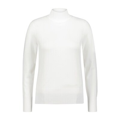 RED BUTTON turtleneck off white