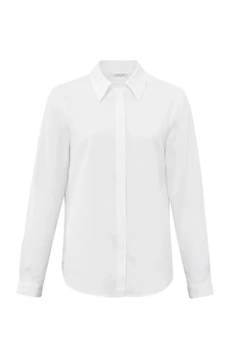 YAYA Basic soft polin blouse White