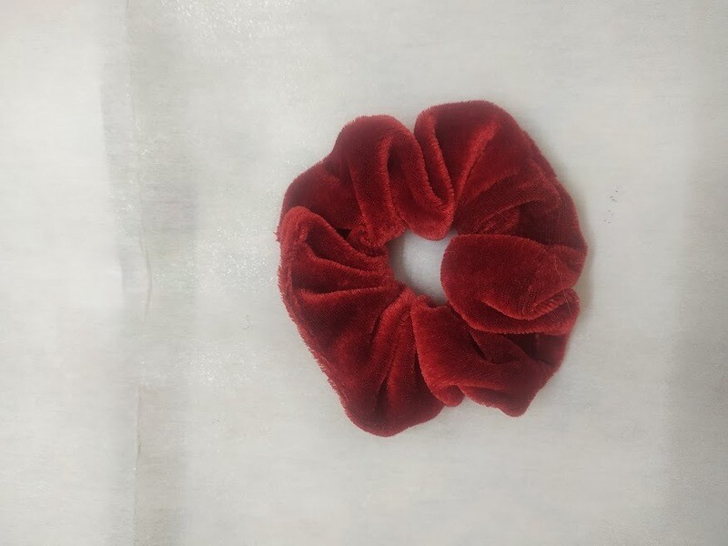 Velvet scrunchie