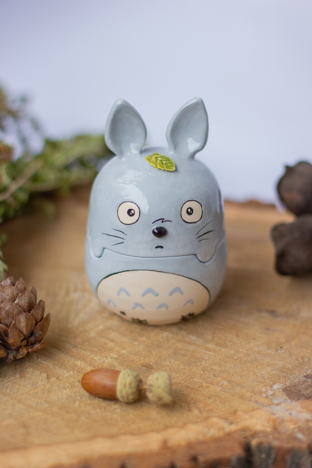 My Neighbor Totoro gift, Totoro ceramic jar, jewelry holder