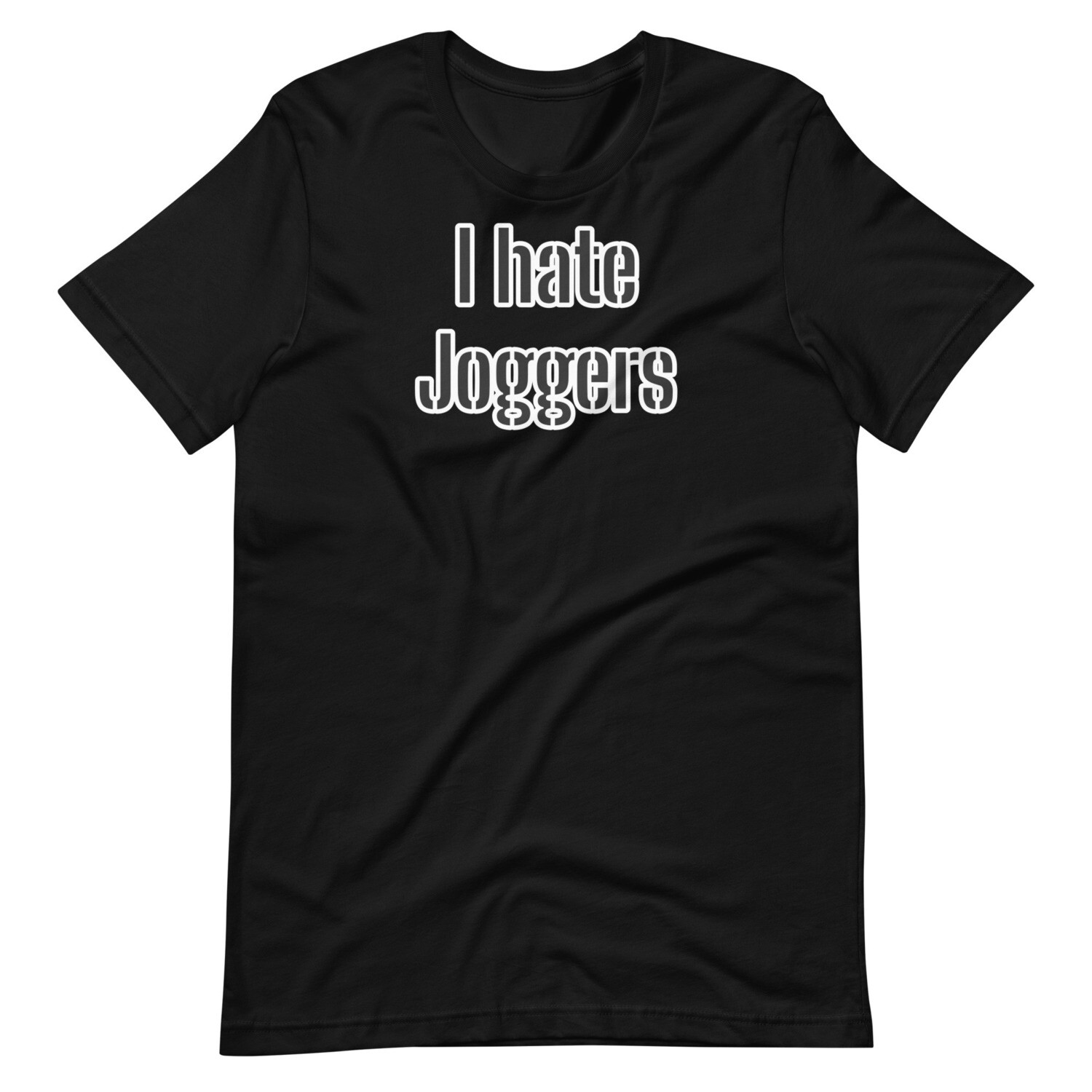 I Hate Joggers Driving Tee, Primary color: Black, Size: S