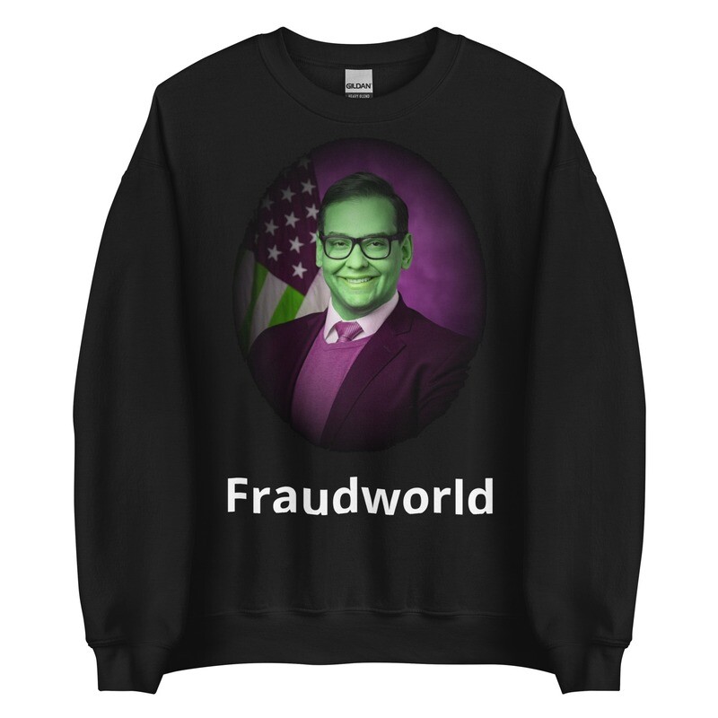 George Santos Silhouette Purple Sweatshirt
