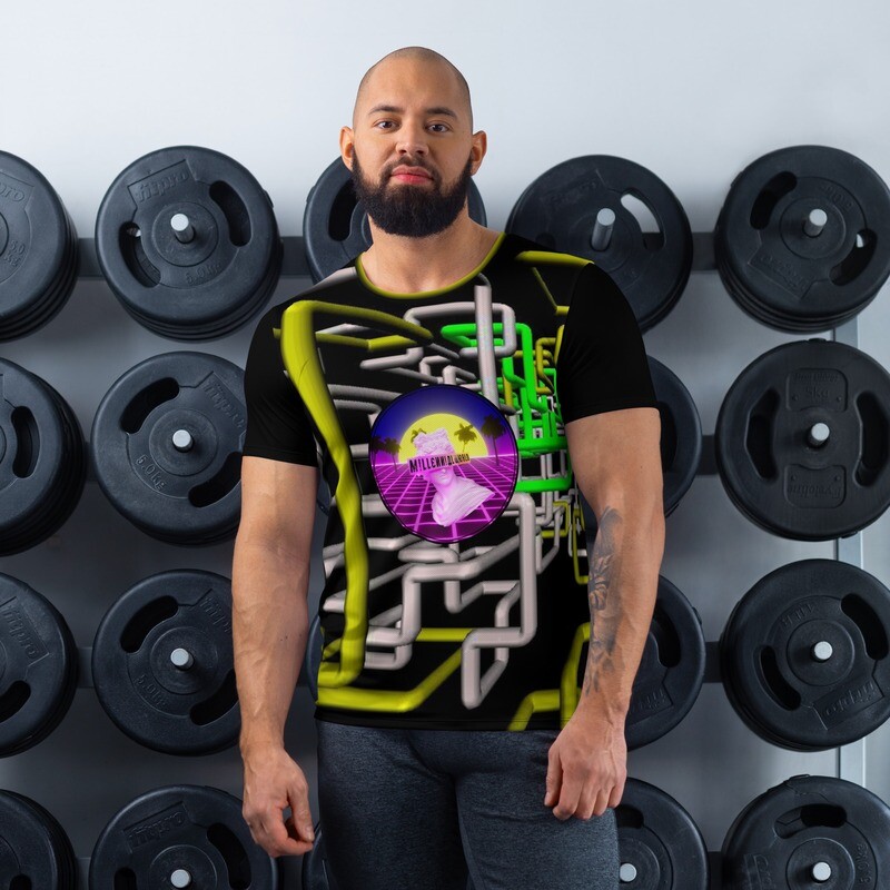 Millennialworld Gym Shirt - 3D Pipes