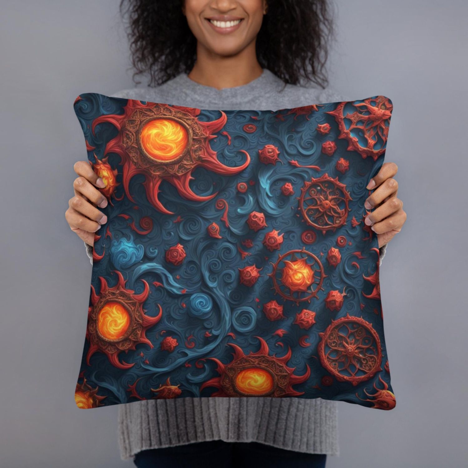 Blood rose Printed Pillow