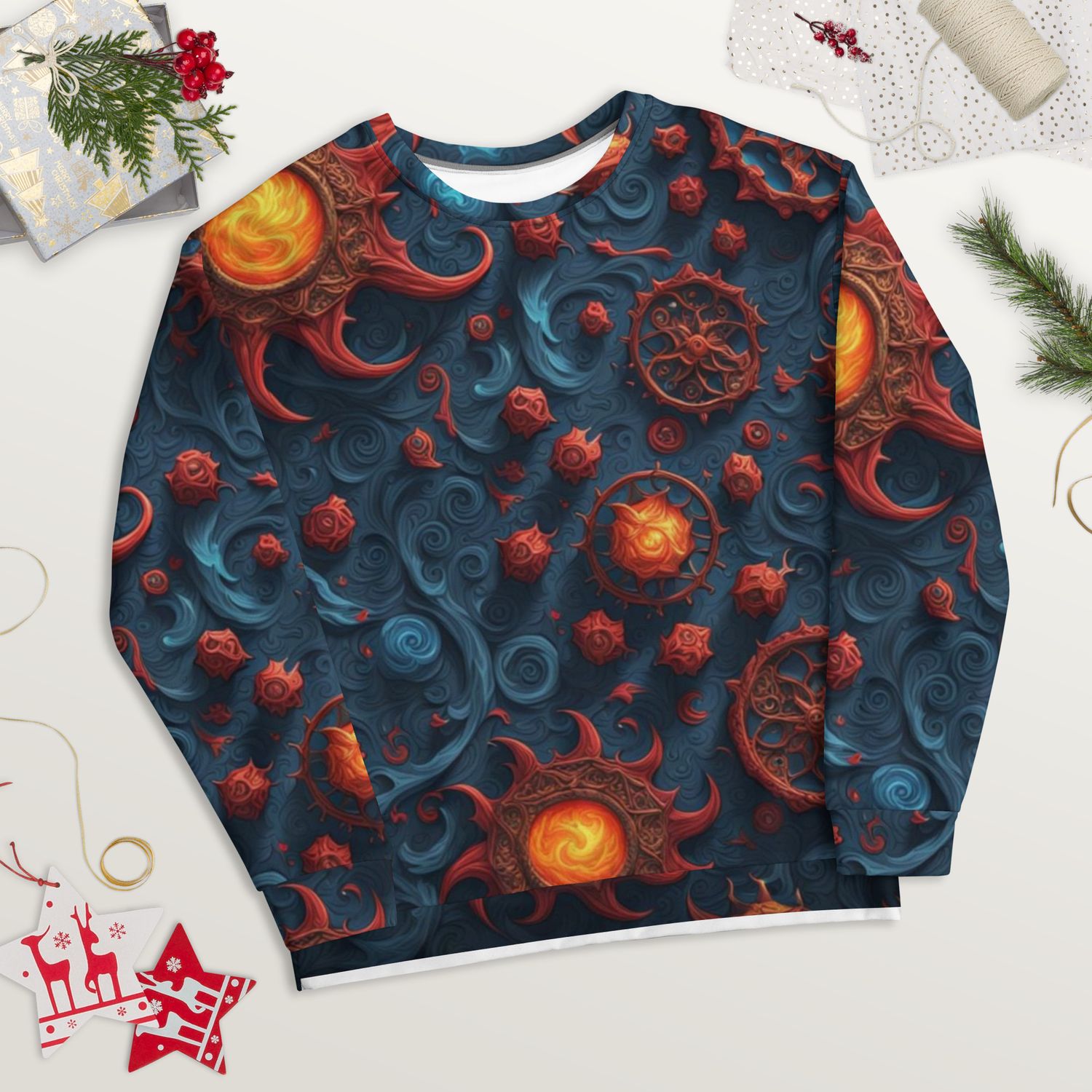 Blood Rose Overall printed Unisex Sweatshirt 