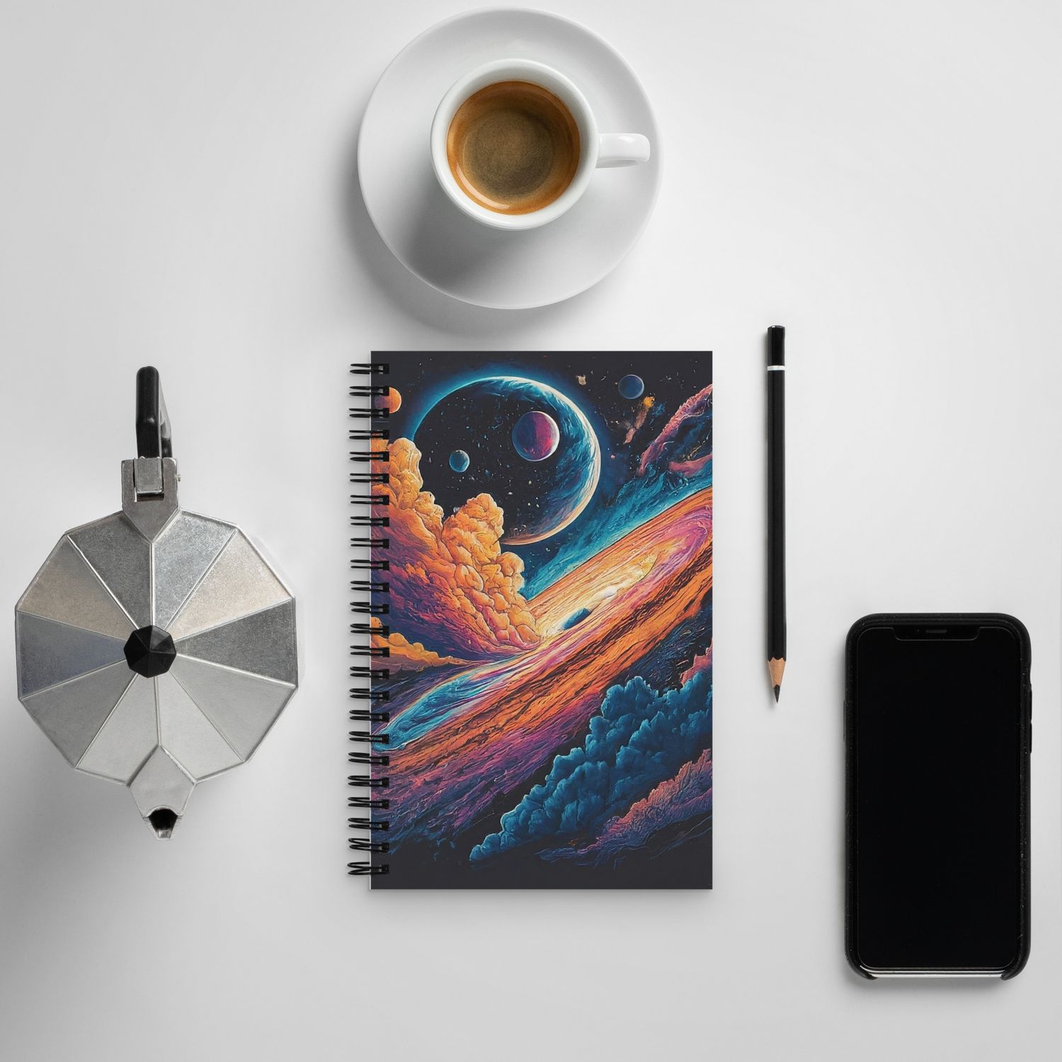 Psychonaut Spiral Notebook, Psychedelic Journal, Trippy Writing Notebook, Cosmic Art Notebook, Mind Bending Stationery,Unique Spiral Journal