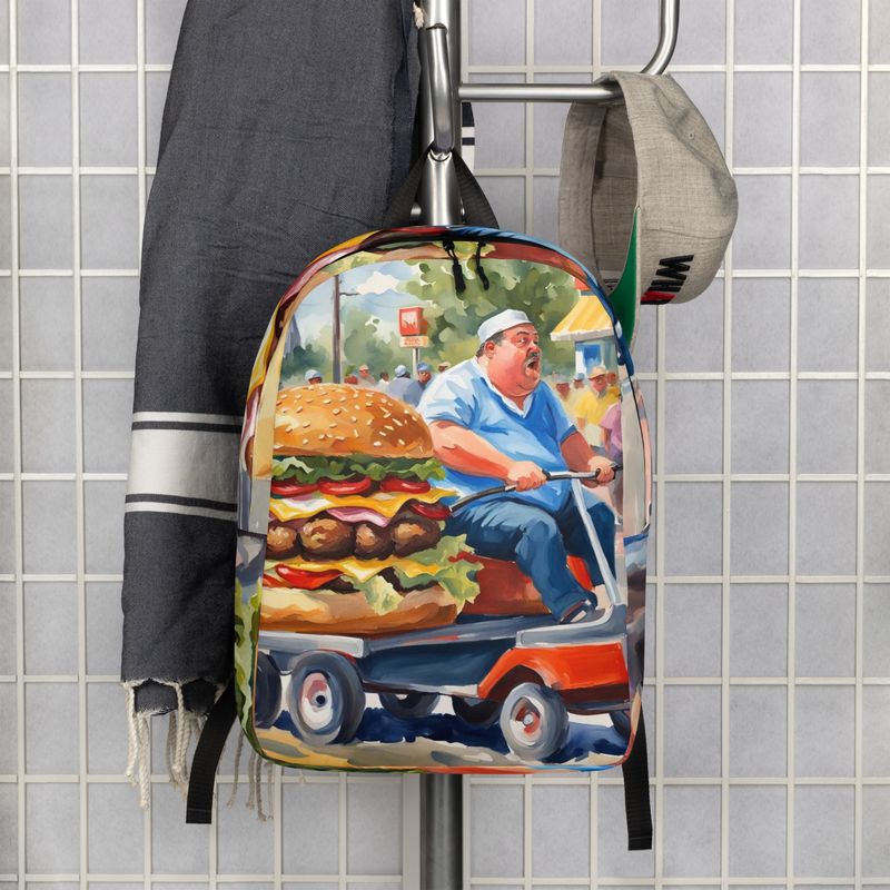 Le 56% Riding to Wallyworld Minimalist Backpack, Funny Travel Bag, Retro Humor Backpack, Quirky  Pack, Pop Culture Bag, Wallyworld Backpack