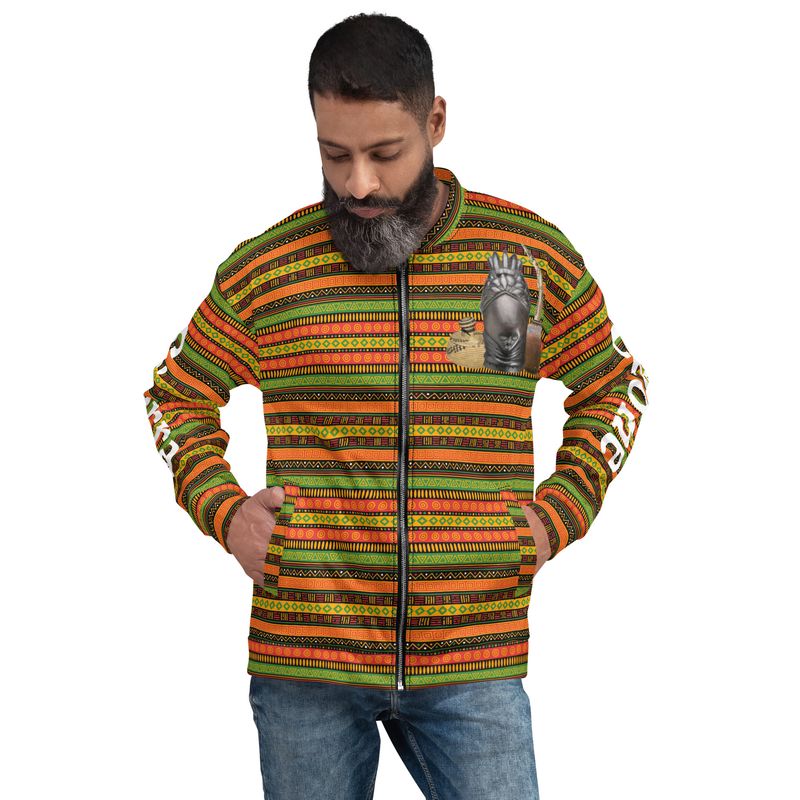 Mende Heritage Bomber Jacket – Bold African Style |Unisex Bomber Jacket