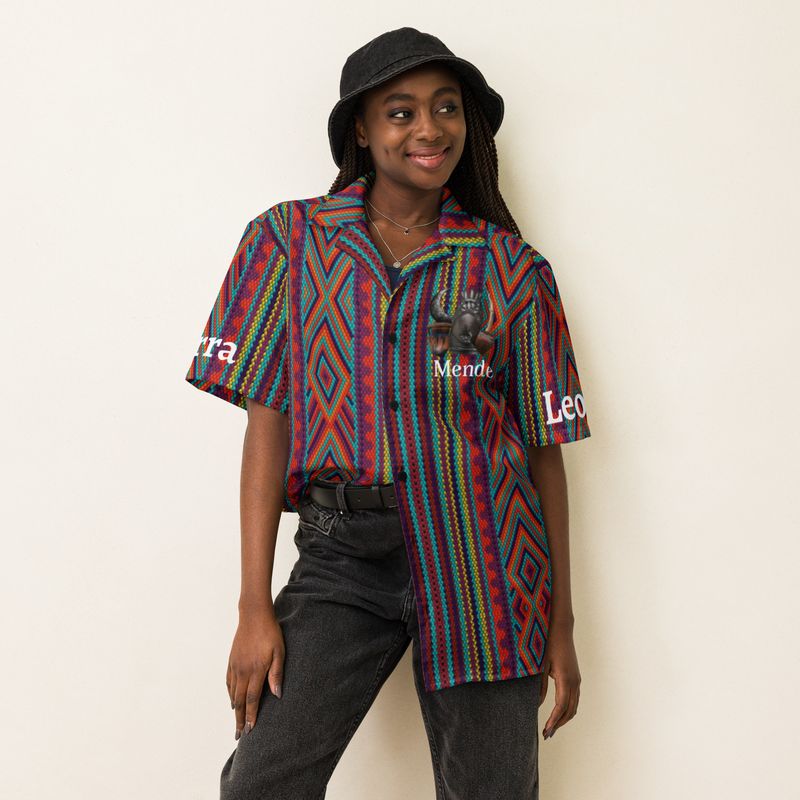 Mende Culture Tee – Tradition in Style |Unisex button shirt