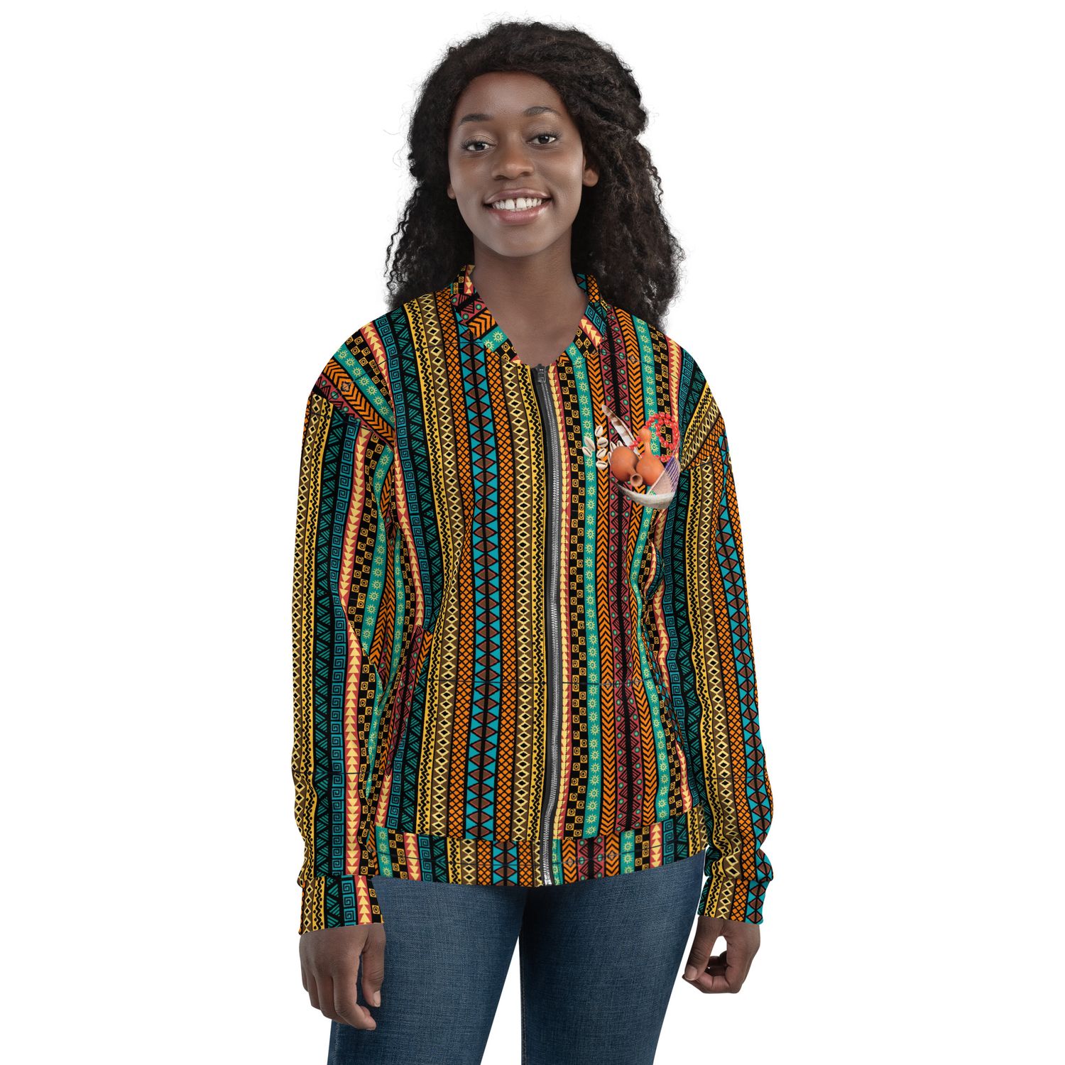Igbo-Inspired Bomber Jacket – Bold Nigerian Style