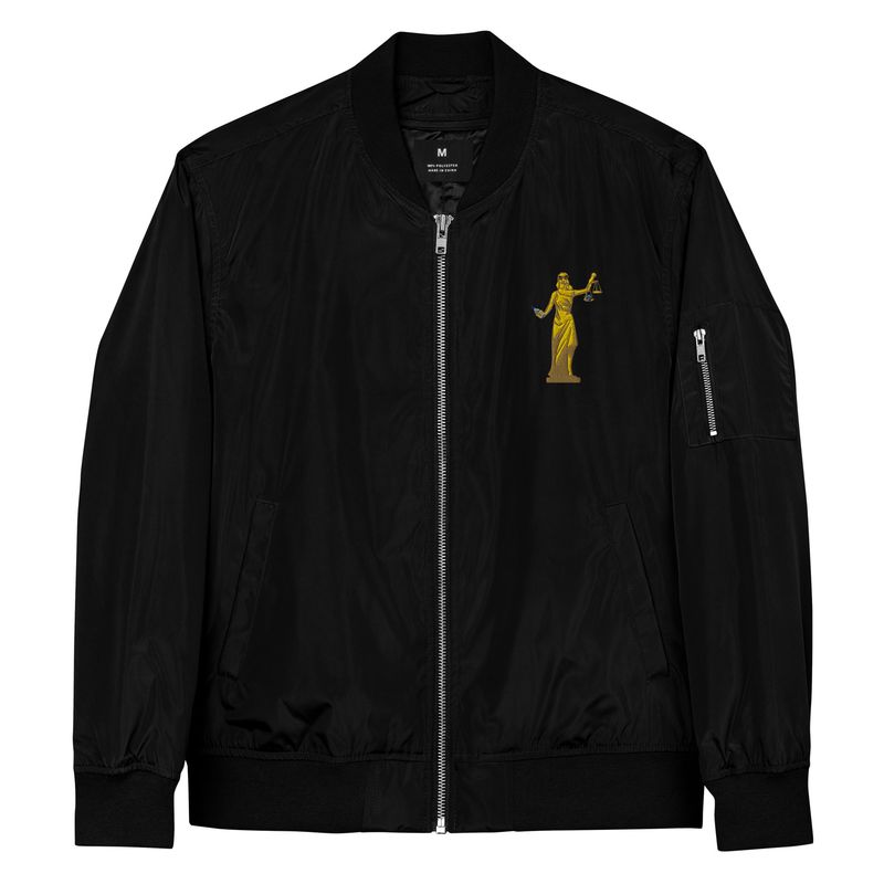 Drunk Lady Justice Bomber Jacket
