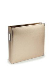 Binder - Classic Leather 12x12 Ring Gold