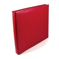 Binder - Classic Leather 12x12 Ring Real Red