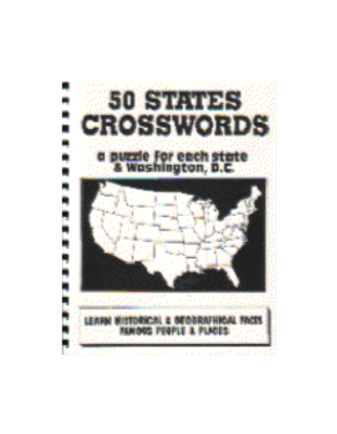 50 States Crossword Puzzle Book