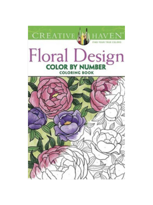 Floral Design Color by Number Coloring Book (Creative Haven)