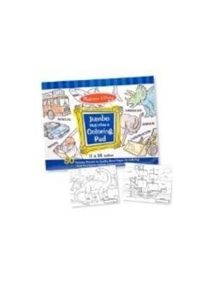 Jumbo Coloring Pad - Blue