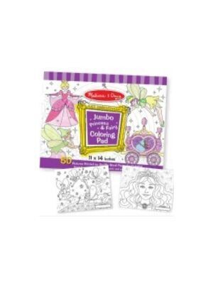 Jumbo Coloring Pad - Princess & Fairy