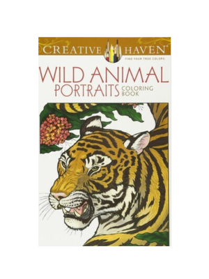 Wild Animal Portraits Coloring Book (Creative Haven)