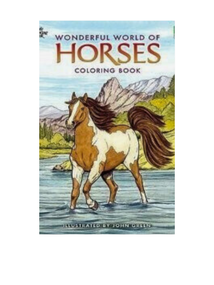 Wonderful World of Horses (Coloring Book)
