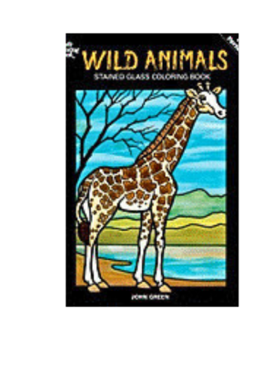 Wild Animals Stained Glass (Coloring Book)