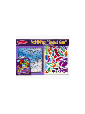 Peel & Press Stained Glass: Rainbow Garden (With Frame)