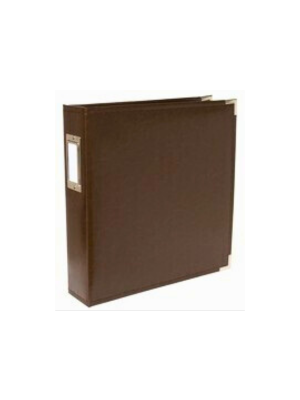 Binder - Classic Leather 12x12 Ring Dark Chocolate