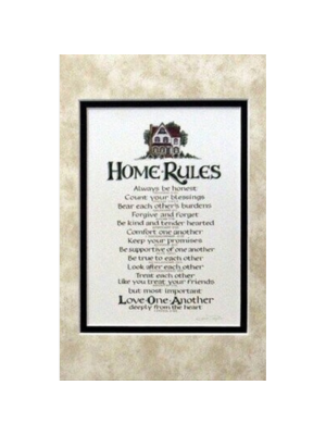 Home Rules 8x10 Matted