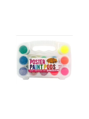 Lil' Poster Paint Pods - Glitter and Neon (12 Colors)