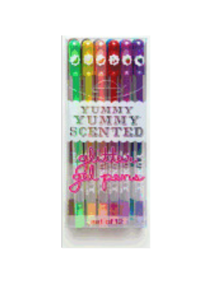 Pen - Yummy Scented Glitter Gel Pens (12 pk)