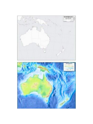 Australia Map 17x22 (Laminated)