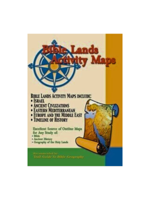 Map: Bible Land Activity Maps Set, laminated