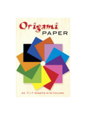 Origami Paper - 7 X 7 Sheets in 12 Colors ( 24 sheets )