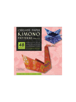 Origami Paper - Kimono Patterns 6 3/4 x 6 3/4 Small (48 sheets)