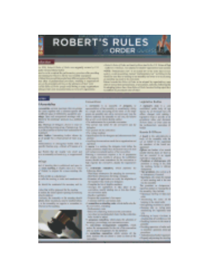 Robert's Rules of Order Chart
