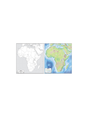 Africa Map 19x21 (Laminated)