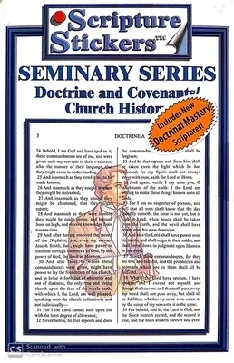 Scripture Stickers Seminary - D&C/Church History
