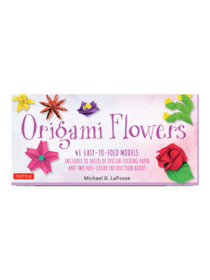 Origami Flowers Kit: 41 Easy-To-Fold Models - Includes 98 Sheets of Special Origami Paper (Kit with Two Origami Books of 41 Projects)