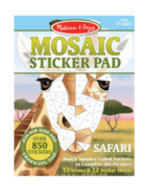 Stickers - Mosaic Sticker Pad: Safari Animals