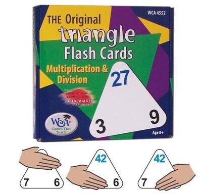 Original Triangle Flash Cards: Multiplication & Division